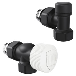 Набор термостатический осевой Royal Thermo Design 1/2"М30х1,5 (Черный)