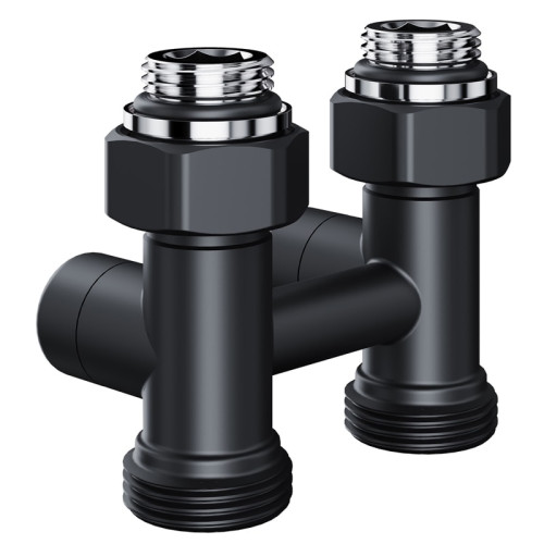 Узел нижнего подключения термостатический прямой Royal Thermo Design 1/2"х3/4" (Черный) Узел нижнего подключения термостатический прямой Royal Thermo Design 1/2"х3/4" (Черный)