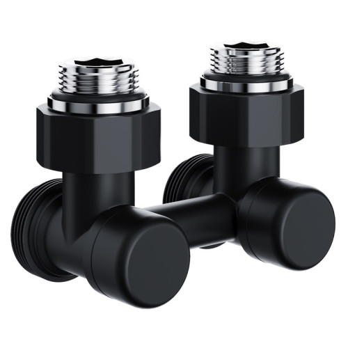 Узел нижнего подключения термостатический угловой Royal Thermo Design 1/2"х3/4" (Черный) Узел нижнего подключения термостатический угловой Royal Thermo Design 1/2"х3/4" (Черный)