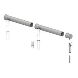 Комплект конденсационной каскадной системы на 2 котла Cox Geelen D=160-110мм, CoxDENS PP