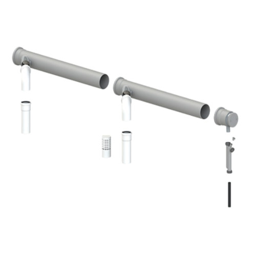 Комплект конденсационной каскадной системы на 2 котла Cox Geelen D=160-80мм, CoxDENS PP