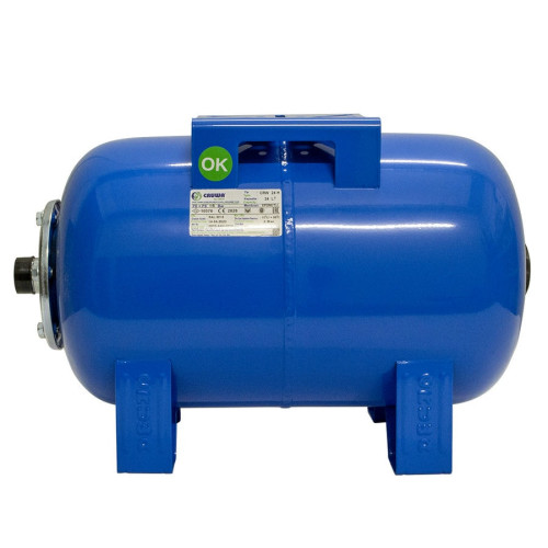 Гидроаккумулятор Cruwa 24 литров 16 бар горизонтальный синий Гидроаккумулятор Cruwa 24 литров 16 бар горизонтальный синий