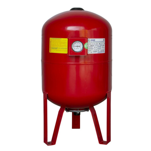Гидроаккумулятор Cruwa 50 литров 16 бар вертикальный красный Гидроаккумулятор Cruwa 50 литров 16 бар вертикальный красный