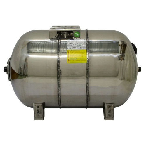 Гидроаккумулятор CRUWA 100 л горизонтальный из нержавейки Гидроаккумулятор CRUWA 100 л горизонтальный из нержавейки