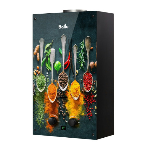 Газовая колонка Ballu GWH 10 Fiery Glass Curry Газовая колонка Ballu GWH 10 Fiery Glass Curry