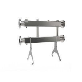 Коллектор нержавеющий модульный Gidruss MKSS-600-2х50 до 600 кВт ДУ80 2 контура