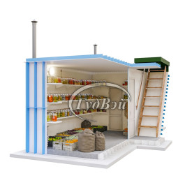 Пластиковый погреб ГудВэй Дабл 6*2м