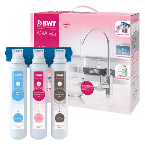 Фильтр трехступенчатый BWT AQA vita Magnesium