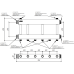 Коллектор нержавеющий модульный Gidruss MKSS-250-3х25 до 250 кВт 2" 3 контура Коллектор нержавеющий модульный Gidruss MKSS-250-3х25 до 250 кВт 2" 3 контура