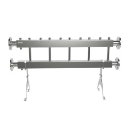 Коллектор нержавеющий модульный Gidruss MKSS-400-5х25 до 400 кВт ДУ65 5 контуров