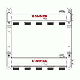 Коллектор для радиатора Rommer 1"x3/4" 10 контуров