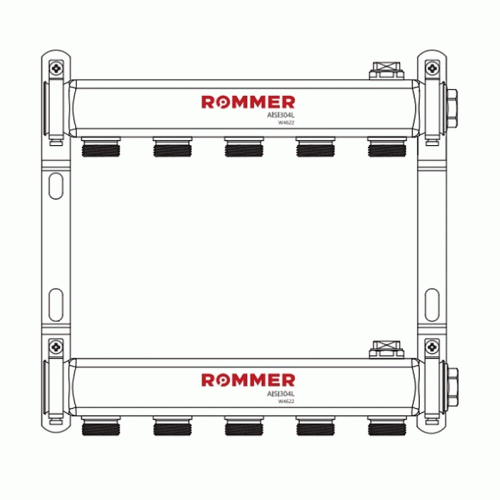 Коллектор для радиатора Rommer 1"x3/4" 2 контура