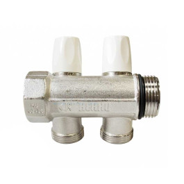 Распределительный коллектор Rehau 1"x3/4" -2 отвода евроконус