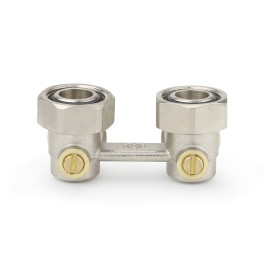 Узел нижнего подключения угловой Varmega 3/4"х3/4"EK, НР/ВР резьба, для двухтрубных систем