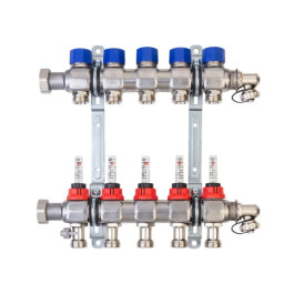 Коллекторная группа с расходомерами Hansa FBH-63 тип 25-С 1"х3/4" 4 контура