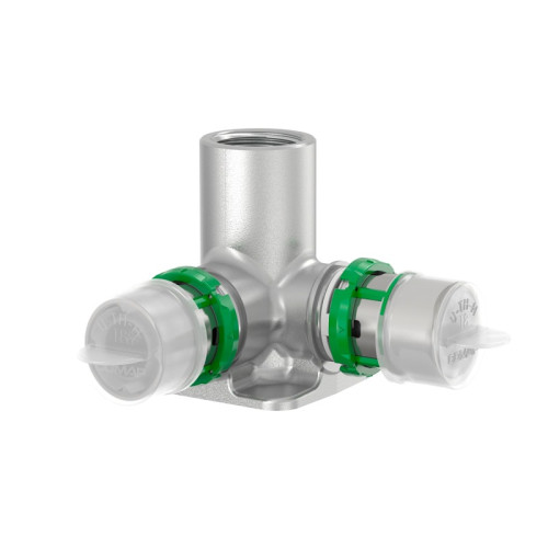 Пресс водорозетка двойная COMAP 20х1/2" мм