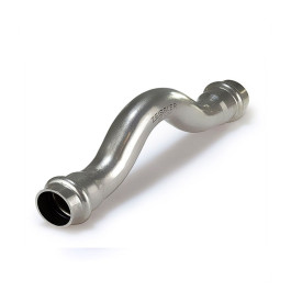 Пресс-обвод двухраструбный из нержавеющей стали Tim 15х15 мм