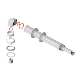 Комплект дымохода анти-лёд универсальный Rommer 60/100 длина 1220мм