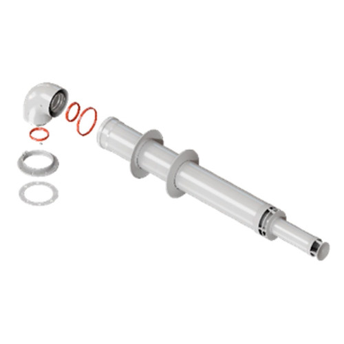 Комплект дымохода анти-лёд Rommer 60/100 длина 1220мм в комплекте фланец