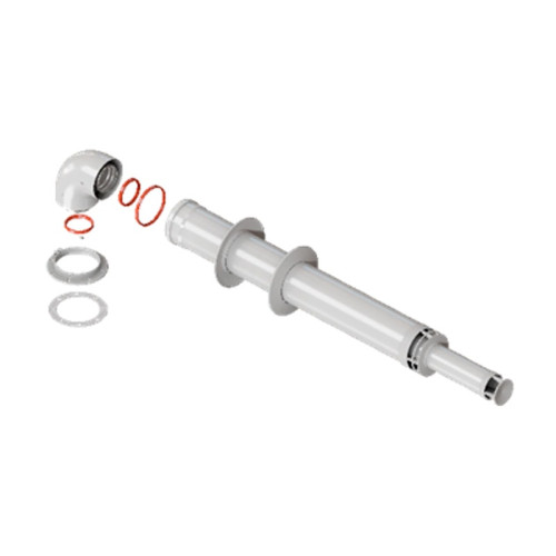 Комплект дымохода Rommer анти-лёд 60/100 длина 1000 мм в комплекте фланец Комплект дымохода Rommer анти-лёд 60/100 длина 1000 мм в комплекте фланец