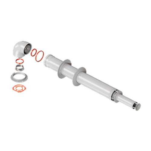 Комплект дымохода Rommer анти-лёд 60/100 длина 1000 мм Immergas Комплект дымохода Rommer анти-лёд 60/100 длина 1000 мм Immergas