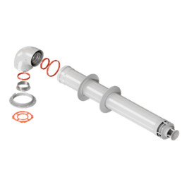 Комплект дымохода Стандарт Rommer 60/100 длина 900мм Immergas