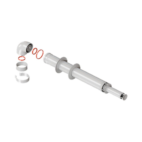 Комплект дымохода анти-лёд Rommer 60/100 длина 1220мм хомут в комплекте