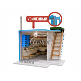 Пластиковый погреб ГудВэй Элит 2,5*2м