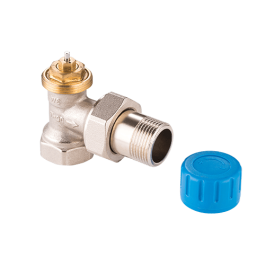 Клапан термостатический угловой MVI 3/4" резьба внутренняя/наружная с преднастройкой