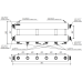 Коллектор нержавеющий модульный Gidruss MKSS-150-3х25 до 150 кВт 1 1/2" 4 контура