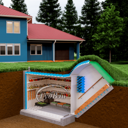 Пластиковый погреб ГудВэй Экстра 1,5*1,5м