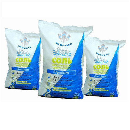 Таблетированная соль для водоподготовки Экосоль 25 кг Таблетированная соль для водоподготовки Экосоль 25 кг