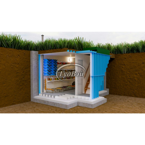 Пластиковый погреб ГудВэй Элит 4,5*2м