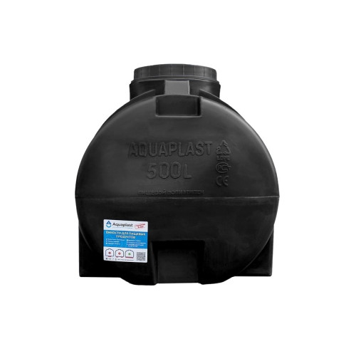 Бак для воды горизонтальный Aquaplast ОГ 500 литров черный Бак для воды горизонтальный Aquaplast ОГ 500 литров черный