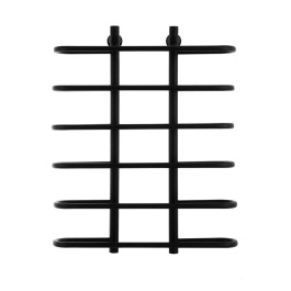 Полотенцесушитель водяной Energy Aero 800х600 мм черный матовый без уголков