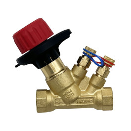 Клапан балансировочный ручной с измер. ниппелями Wester ДN15 1/2" ВР Kvs 2,56