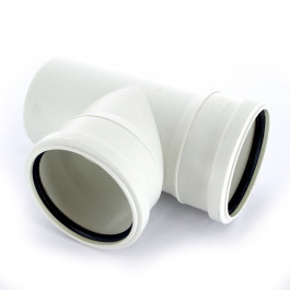 Тройник канализационный Sinikon comfort 110x110мм 90° (АРТ. 508029.K)