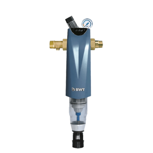 Фильтр для воды с автоматической обратной промывкой с редуктором давления и обратным клапаном BWT INFINITY A HWS 1½"