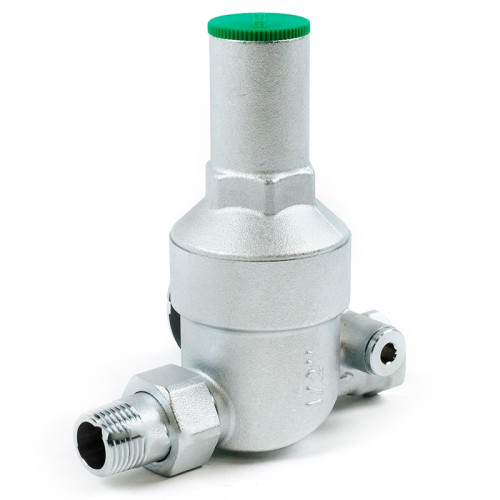 Редуктор давления с манометром TIM 1/2" с НР/ВР резьбой Редуктор давления с манометром TIM 1/2" с НР/ВР резьбой