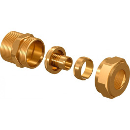 Зажимной штуцер Uponor FPL-X с наружной. резьбой PEX DR 20x2.8 1" (арт.1085371)