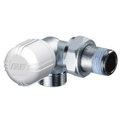 FAR терморегулирующий трехосевой хромированный вентиль (НР) ЛВ M24x19 1/2" FAR терморегулирующий трехосевой хромированный вентиль (НР) ЛВ M24x19 1/2"