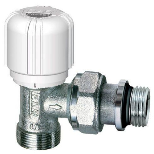 FAR Термостатический вентиль с предварительной настройкой угловой 1/2"