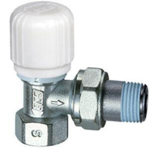 FAR хромированный угловой терморегулирующий вентиль ВР 1/2" с уплотнением EPDM FAR хромированный угловой терморегулирующий вентиль ВР 1/2" с уплотнением EPDM