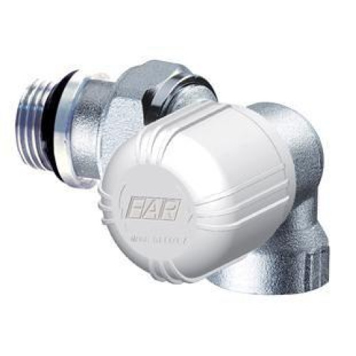 FAR терморегулирующий хромированный вентиль (НР) ПВ M24x19 1/2" с уплотнением EPDM