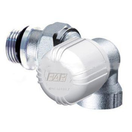 FAR терморегулирующий трехосевой хромированный вентиль (ВР) ПВ M24x19 1/2" с уплотнением EPDM