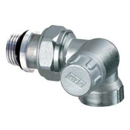 FAR запорный трехосевой хромированный вентиль (ВР) ПВ 1/2" с уплотнением EPDM