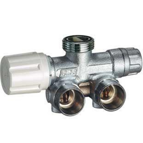 FAR Хромированный терморегулирующий угловой узел нижнего подключения для одно- и двухтрубных систем с центральным подключением к отопительному прибору. 1/2" FAR Хромированный терморегулирующий угловой узел нижнего подключения для одно- и двухтрубных систем с центральным подключением к отопительному прибору. 1/2"