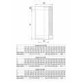 Сэндвич труба Ferrum FH 30-50 Ø250x350 длина 1000мм — фото 2