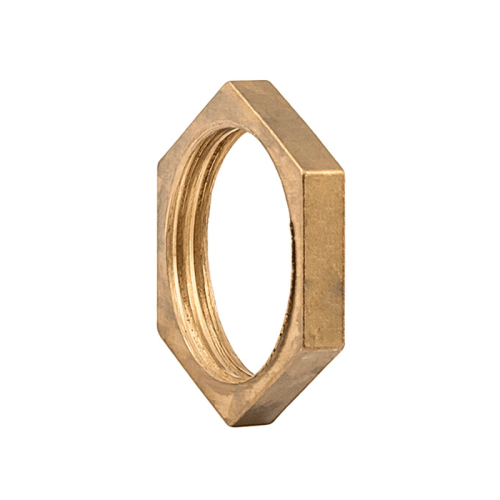 Гайка стопорная латунная резьбовая Elsen 1" Гайка стопорная латунная резьбовая Elsen 1"