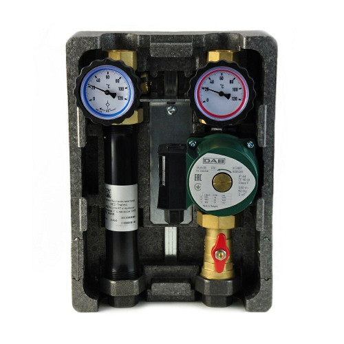 Группа быстрого монтажа BMU-D-40-25-P NED Thermo InstallHEAT с прямым контуром 1" с насосом DAB VA 65/130 Группа быстрого монтажа BMU-D-40-25-P NED Thermo InstallHEAT с прямым контуром 1" с насосом DAB VA 65/130